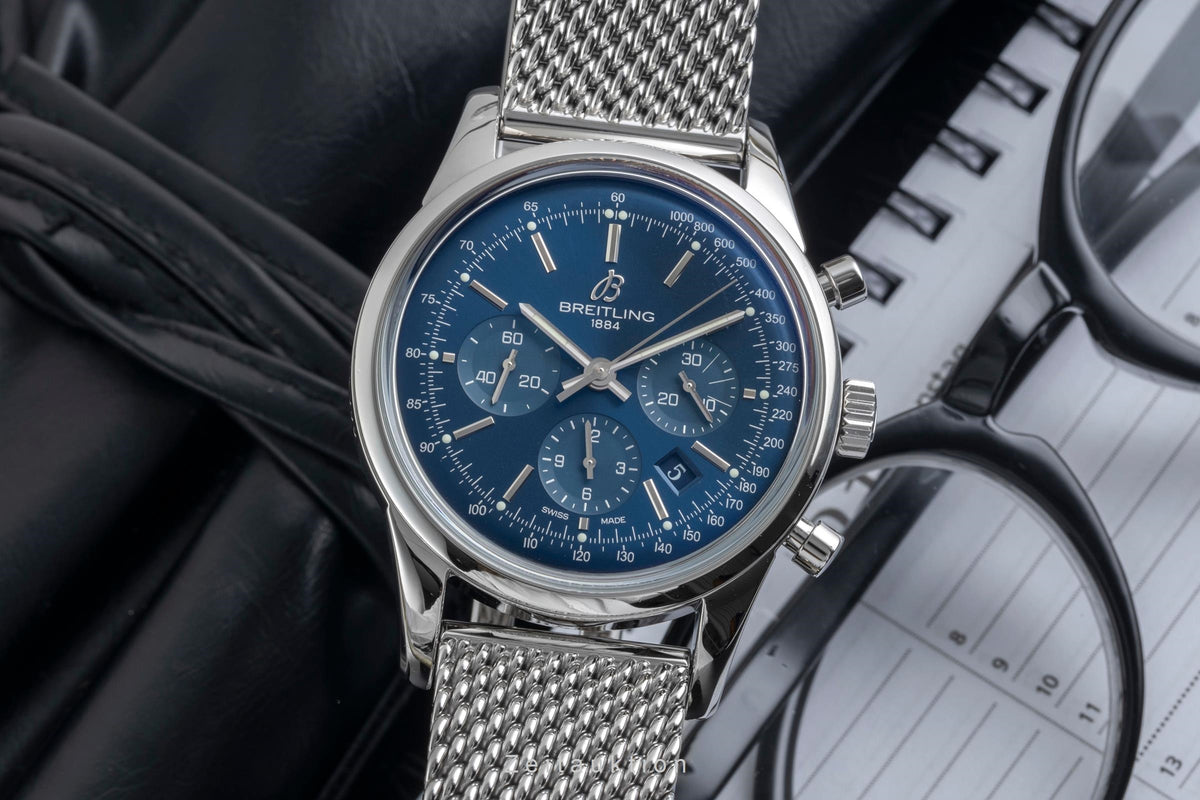 Breitling Transocean cronografo acciaio automatismo orologio da uomo AB0151 Limited  [2606617]