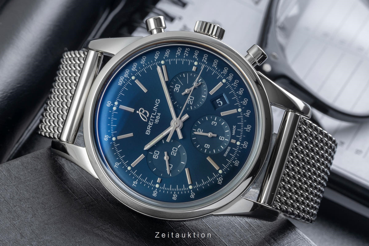 Breitling Transocean cronografo acciaio automatismo orologio da uomo AB0151 Limited  [2606617]