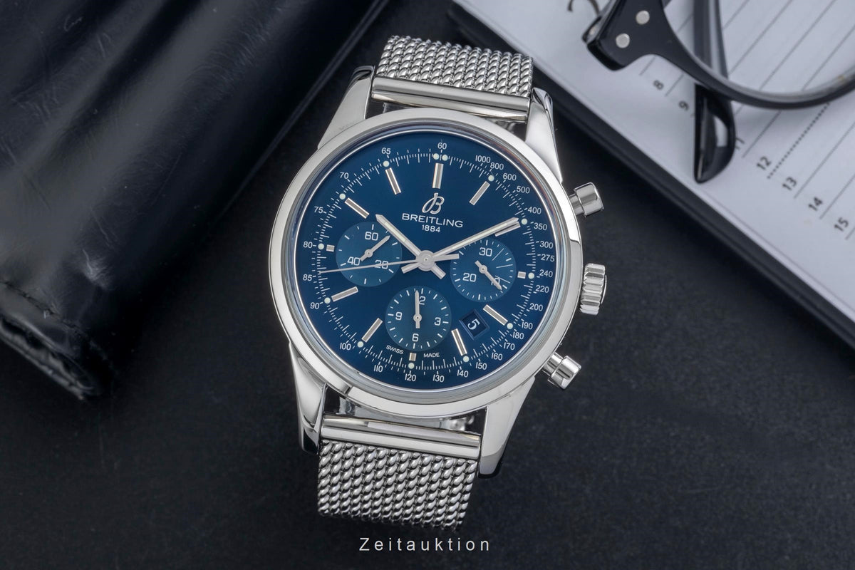 Breitling Transocean cronografo acciaio automatismo orologio da uomo AB0151 Limited  [2606617]