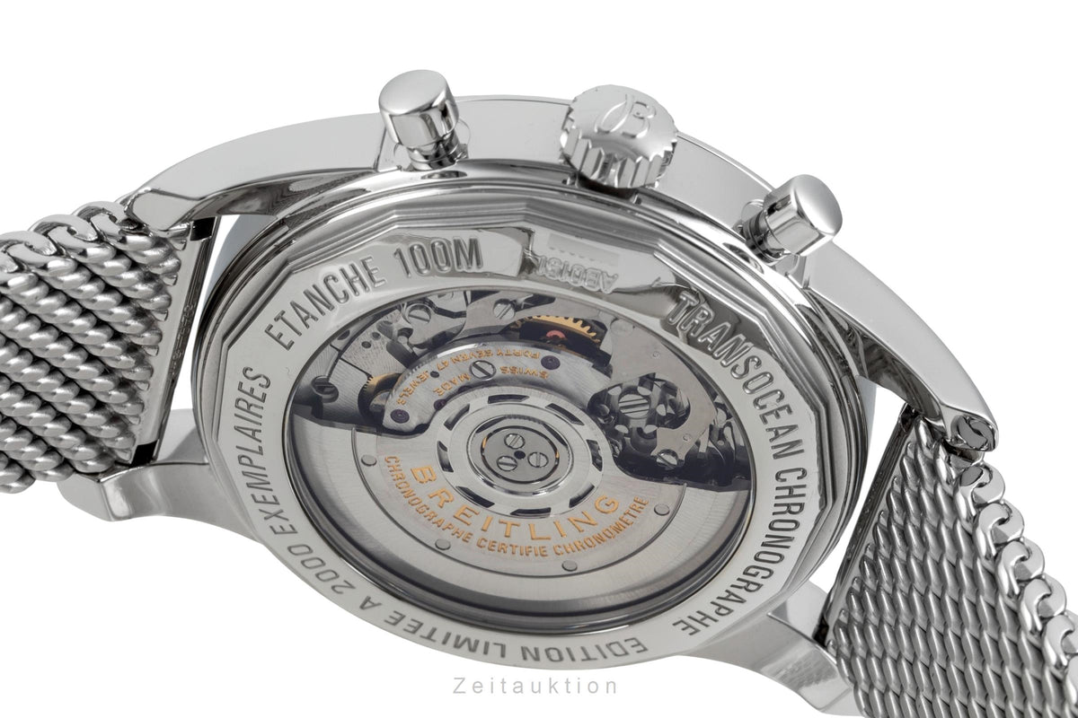 Breitling Transocean cronografo acciaio automatismo orologio da uomo AB0151 Limited  [2606617]