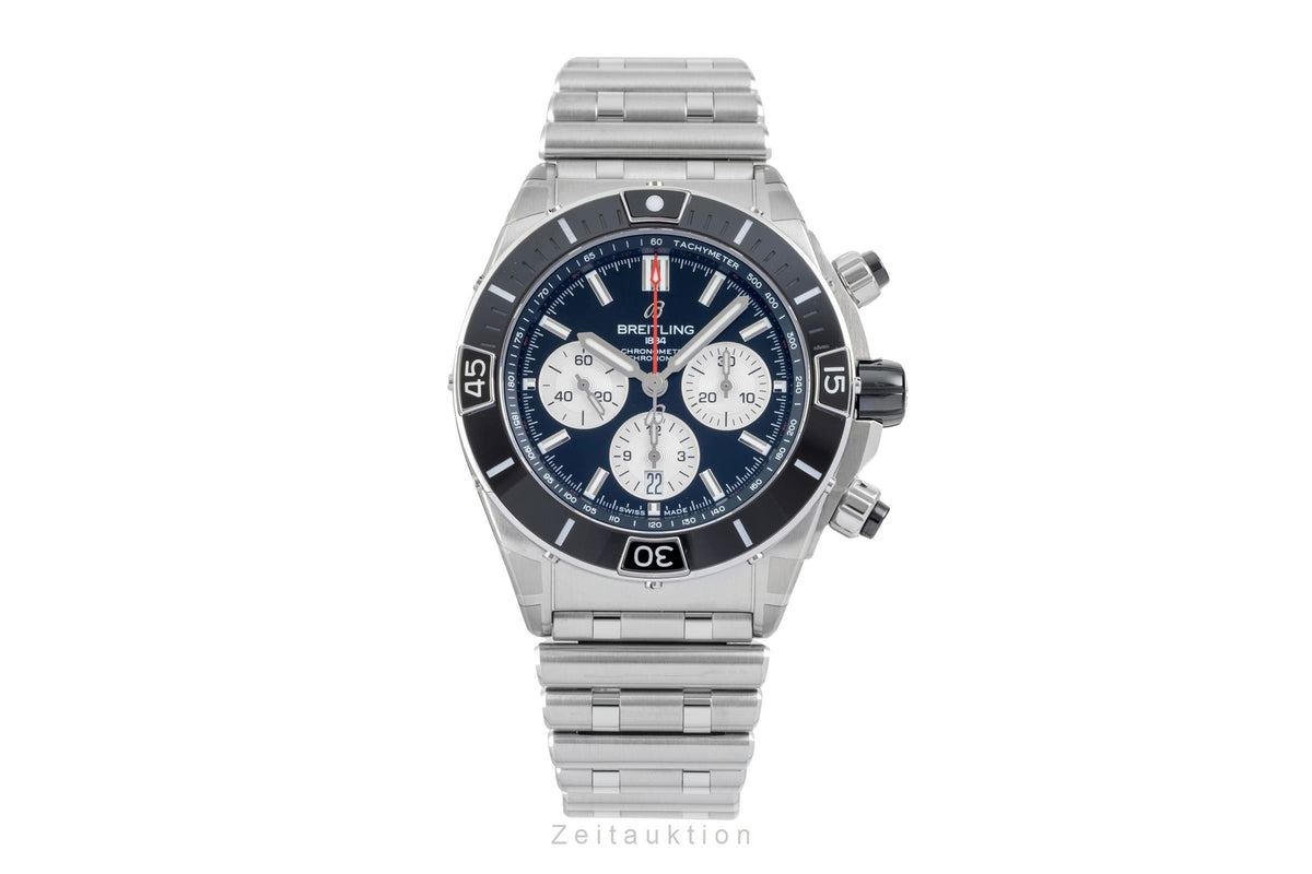 Breitling Chronomat chronograph steel automatic men's watch AB0136251B1A1 LP: 10550EUR  [2606653]