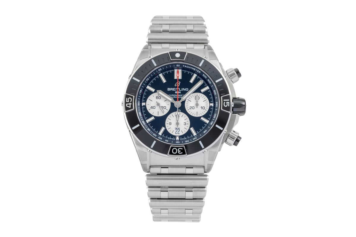 Breitling Chronomat chronographe acier automatique montre pour hommes AB0136251B1A1 LP: 10550EUR  [2606653]