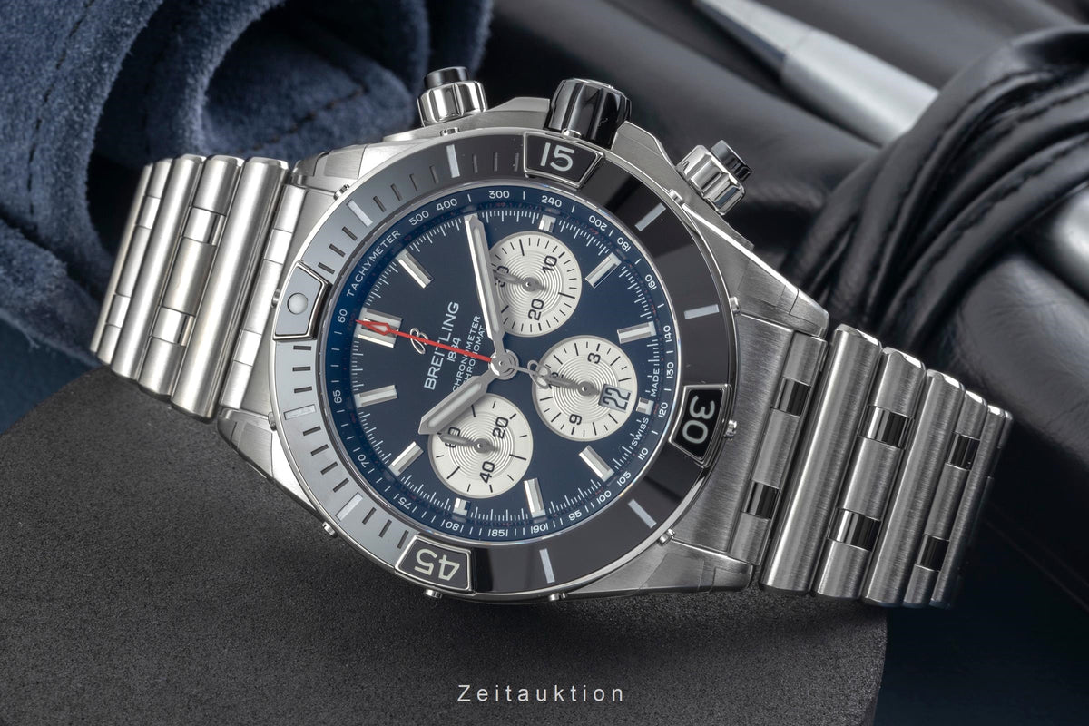 Breitling Chronomat chronograph steel automatic men's watch AB0136251B1A1 LP: 10550EUR  [2606653]