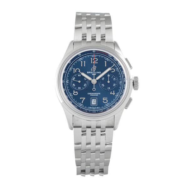Breitling Premier chronograph steel automatic men's watch AB0145171C1A1 LP: 9550EUR  [2606661]