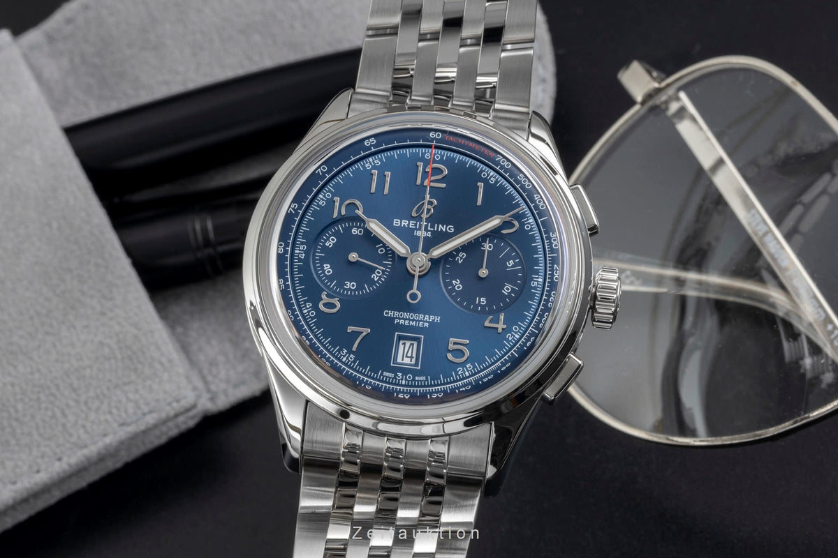 Breitling Premier chronograph steel automatic men's watch AB0145171C1A1 LP: 9550EUR  [2606661]
