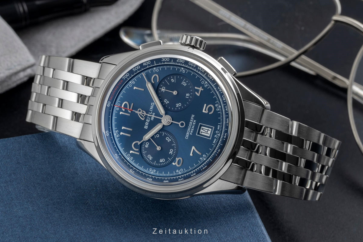 Breitling Premier chronograph steel automatic men's watch AB0145171C1A1 LP: 9550EUR  [2606661]