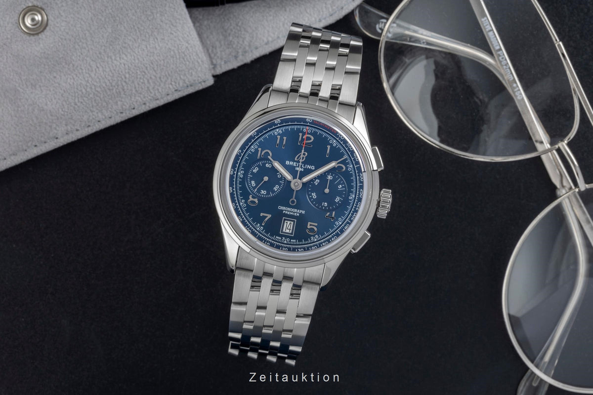 Breitling Premier chronograph steel automatic men's watch AB0145171C1A1 LP: 9550EUR  [2606661]