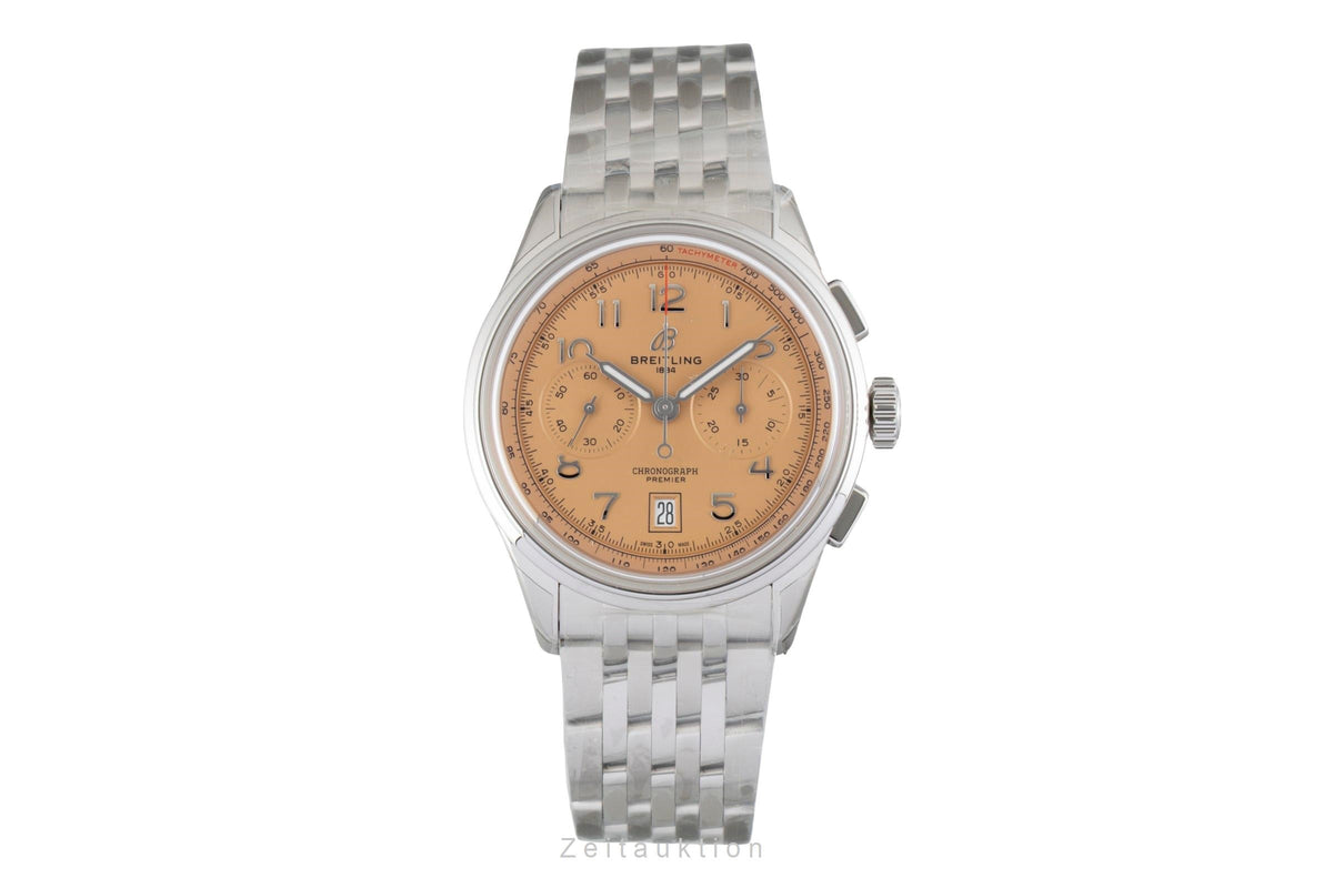 Breitling Premier chronograph steel automatic men's watch AB0145331K1A1 LP: 9550EUR  [2606664]