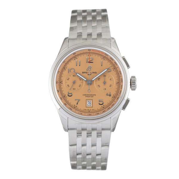 Breitling Premier chronograph steel automatic men's watch AB0145331K1A1 LP: 9550EUR  [2606664]