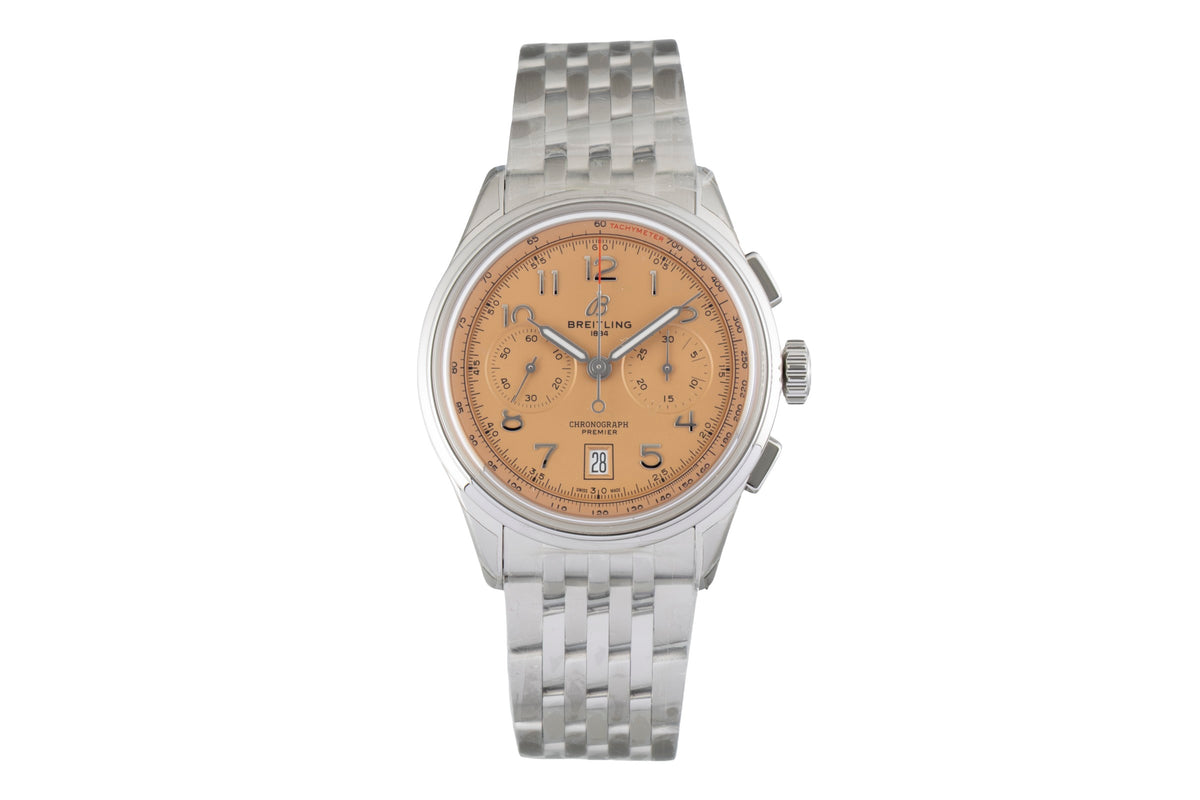 Breitling Premier chronographe acier automatique montre pour hommes AB0145331K1A1 LP: 9550EUR  [2606664]