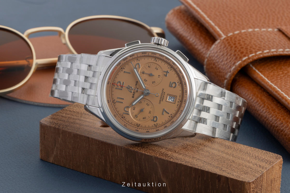 Breitling Premier chronograph steel automatic men's watch AB0145331K1A1 LP: 9550EUR  [2606664]