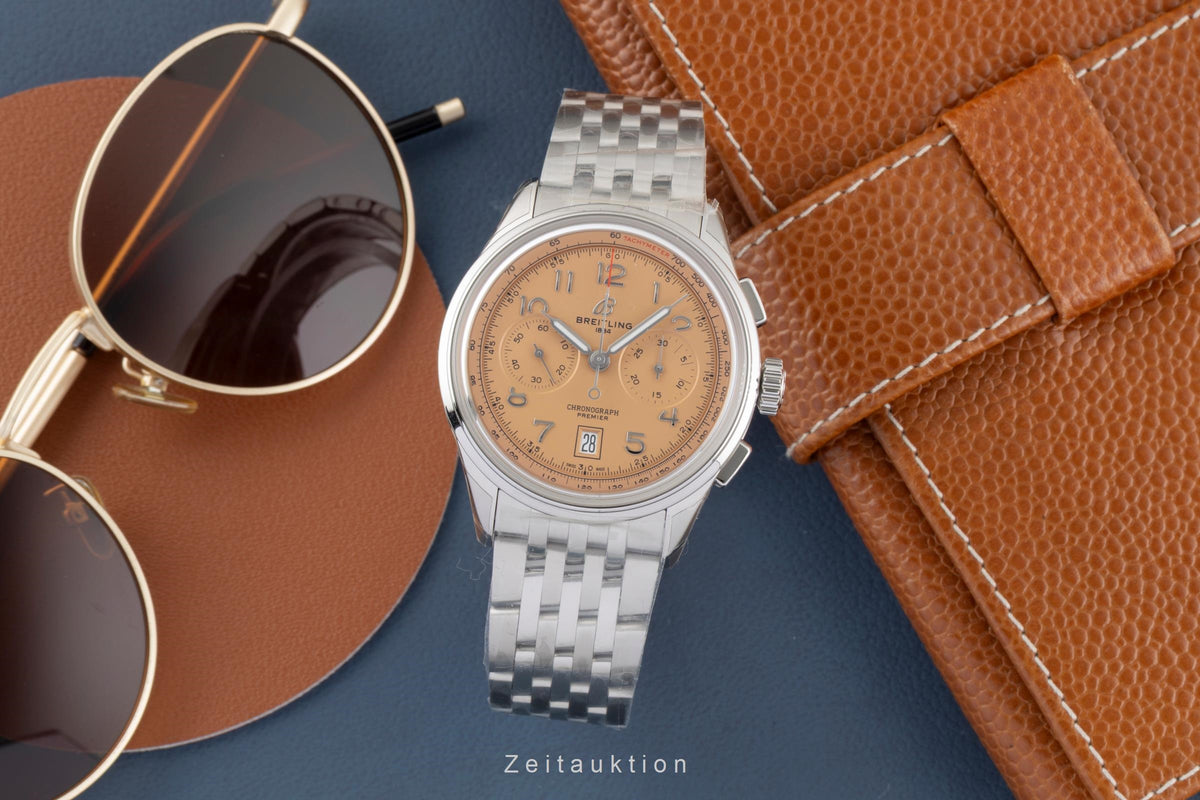 Breitling Premier chronograph steel automatic men's watch AB0145331K1A1 LP: 9550EUR  [2606664]