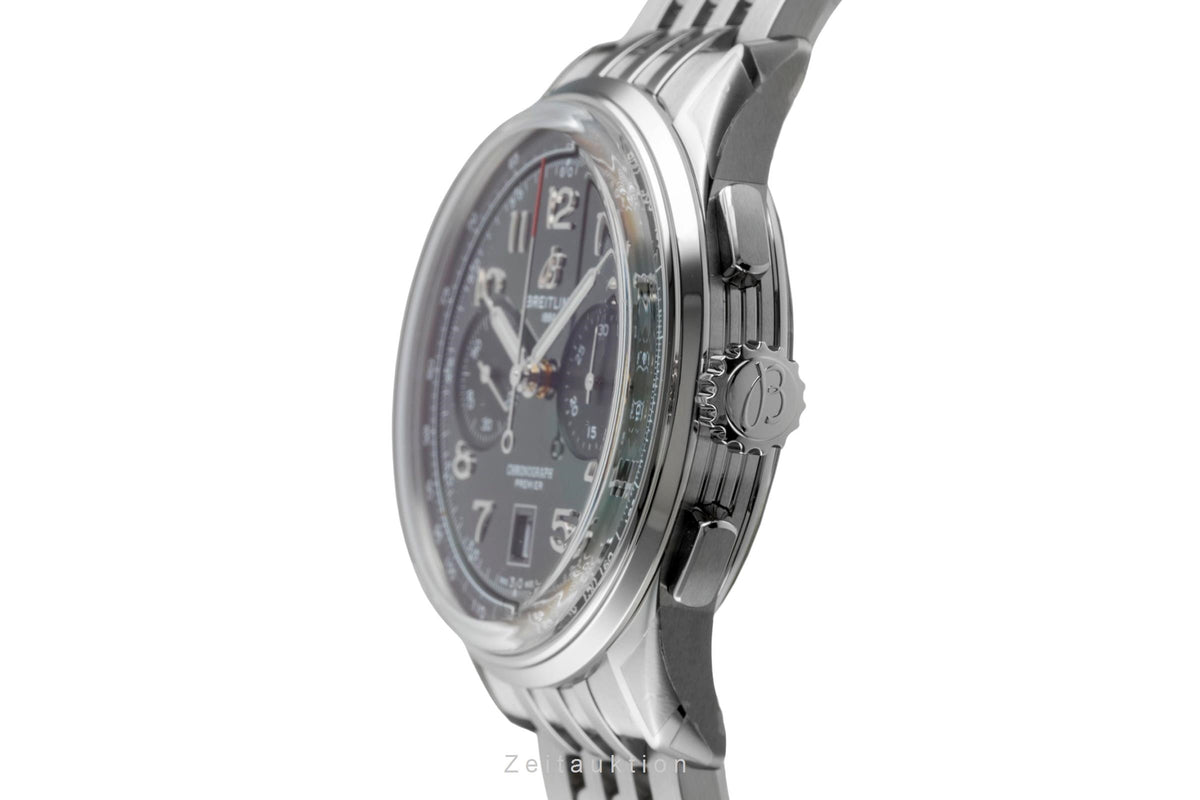 Breitling Premier chronograph steel automatic men's watch AB0145371L1A1 LP: 9550EUR  [2606665]