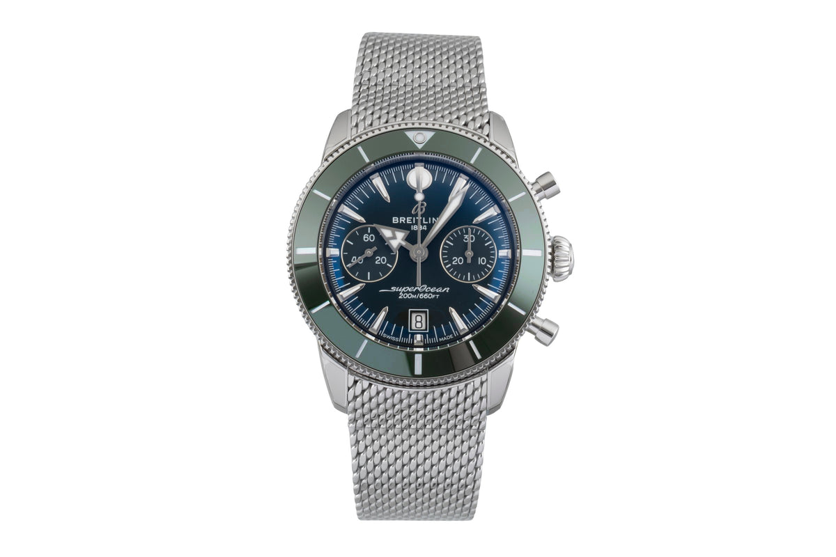 Breitling Superocean cronografo acciaio automatismo orologio da uomo AB0156361L1A1 LP: 9600EUR  [2606668]