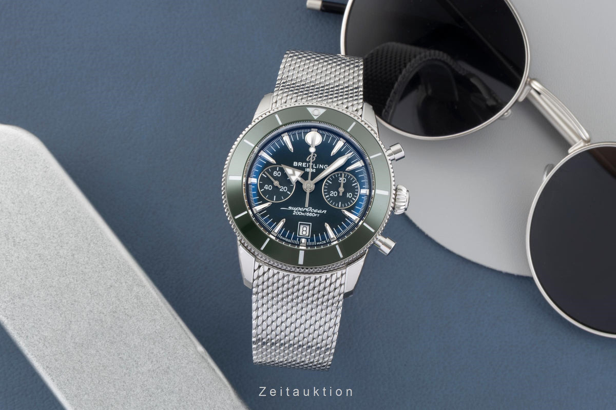 Breitling Superocean cronografo acciaio automatismo orologio da uomo AB0156361L1A1 LP: 9600EUR  [2606668]