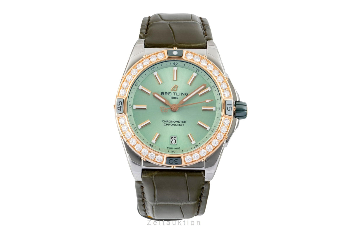 Breitling Super Chronomat Stahl / Gold Diamonds Lady U17356531L1S1 NP: 13850,- € [2606680]