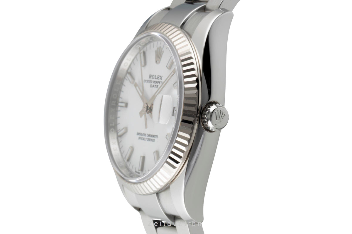 Rolex Date acciaio / oro bianco automatismo orologio da uomo 115234  [2606695]