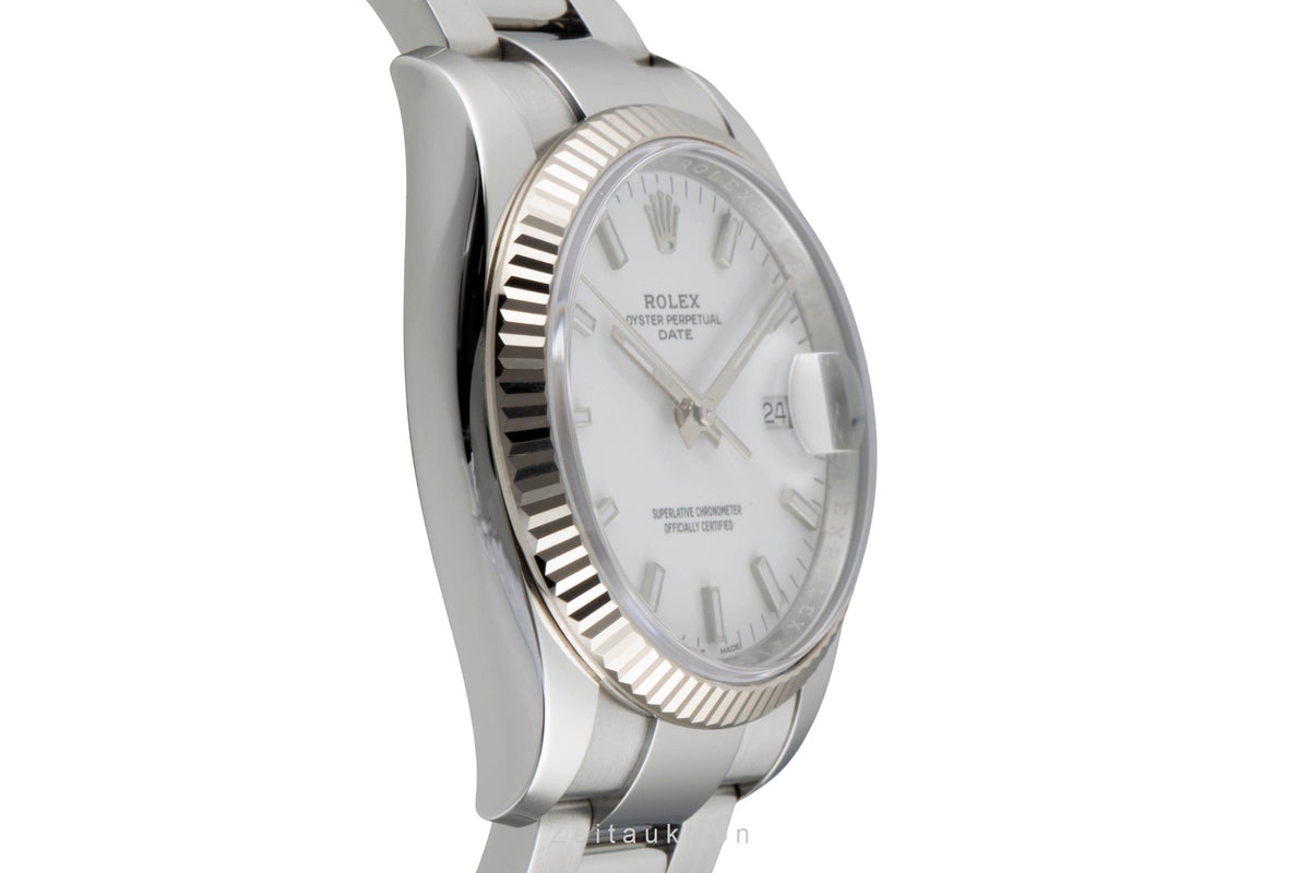 Rolex Date acciaio / oro bianco automatismo orologio da uomo 115234  [2606695]
