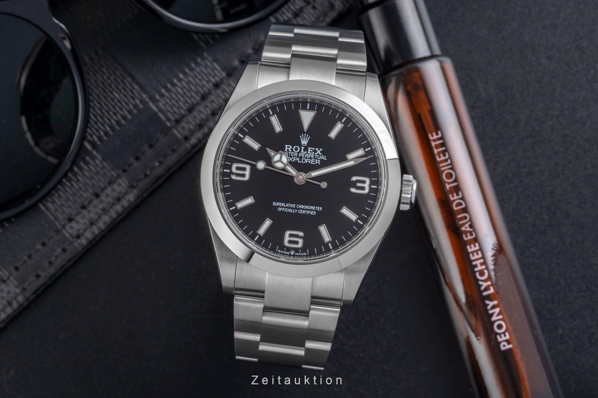 Rolex Explorer 40 Oyster Edelstahl Automatik Herrenuhr Ref. 224270 B&P 2023 [2606714]