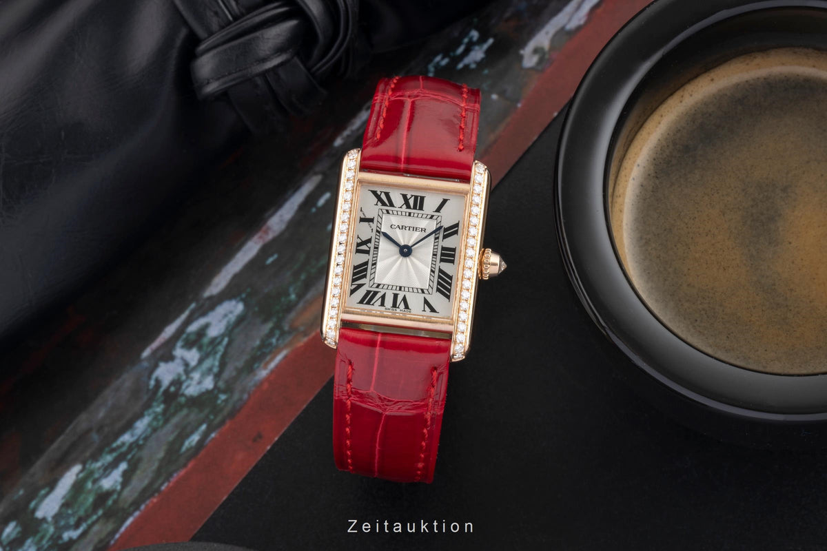 Cartier Tank 18 ct red gold manual winding women's watch WJTA0037 LP: 24000EUR  [2606716]