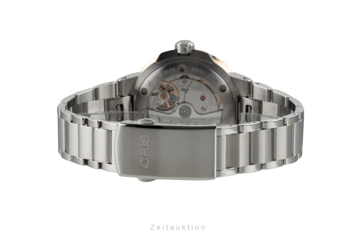 Oris Aquis Date steel / gold automatic men's watch 01 400 7769 6357-07 8 22 09PEB LP: 4300EUR  [2606738]