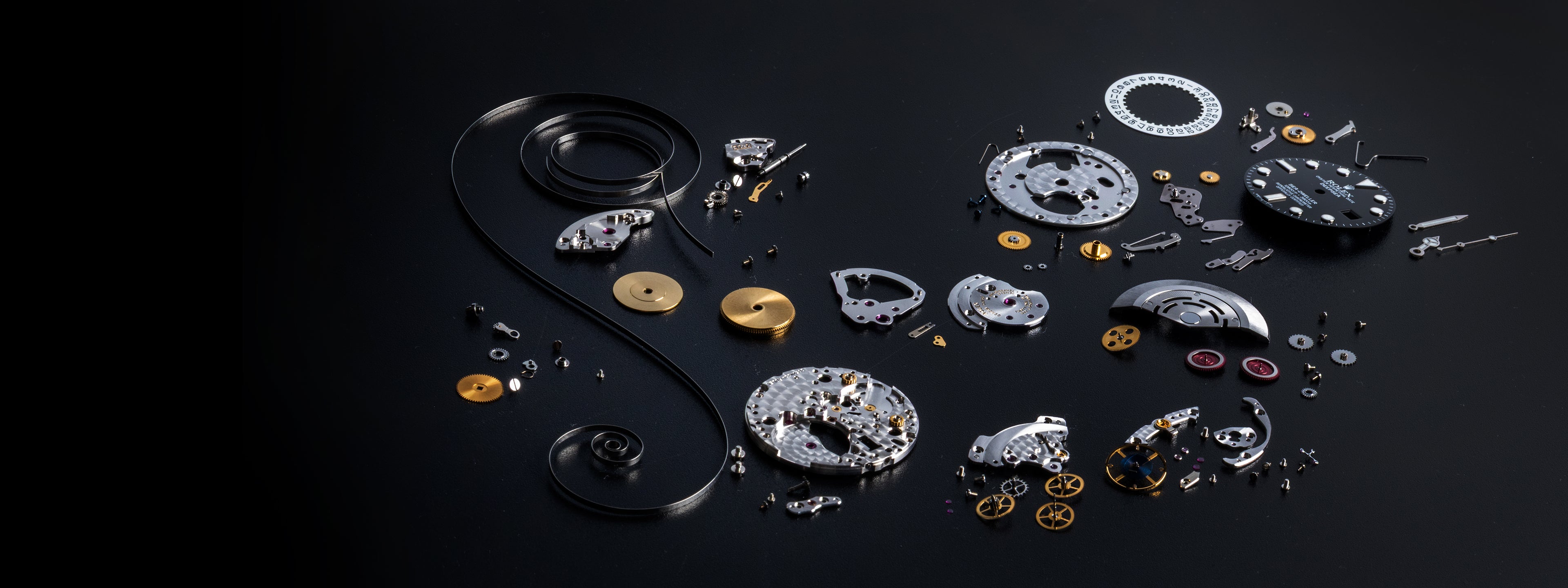 Das Innere einer Uhr Zeitauktion Uhrwerk Werkstatt Meisterwerkstatt Teile