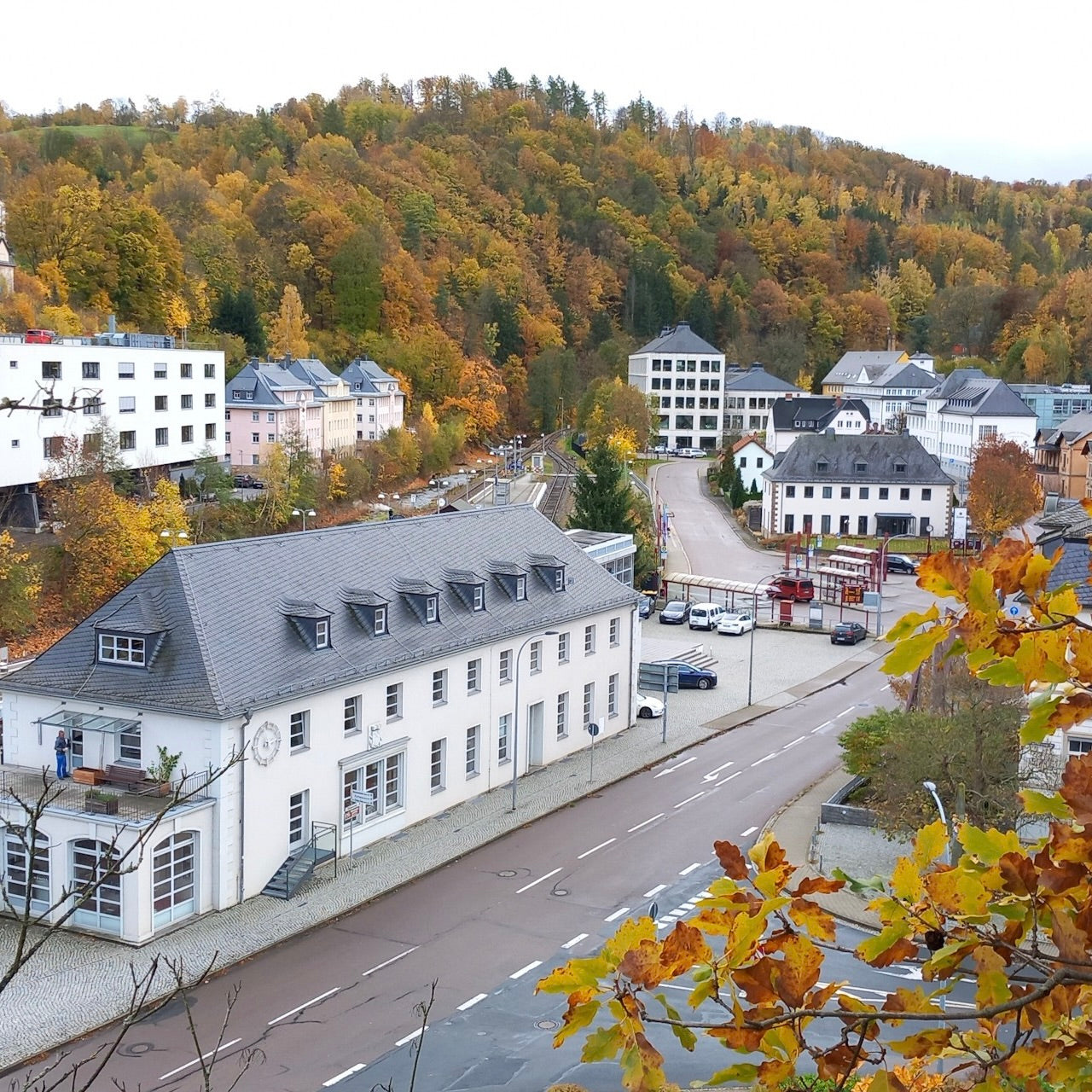 Glashuetter Uhrenmeile Stadt Bild