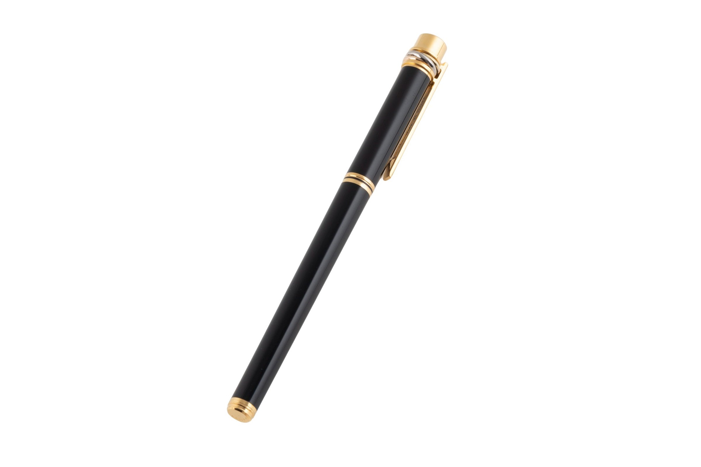 Cartier Must de Cartier Trinity Kugelschreiber Pen schwarz - Gold-Finish France[KL25887]