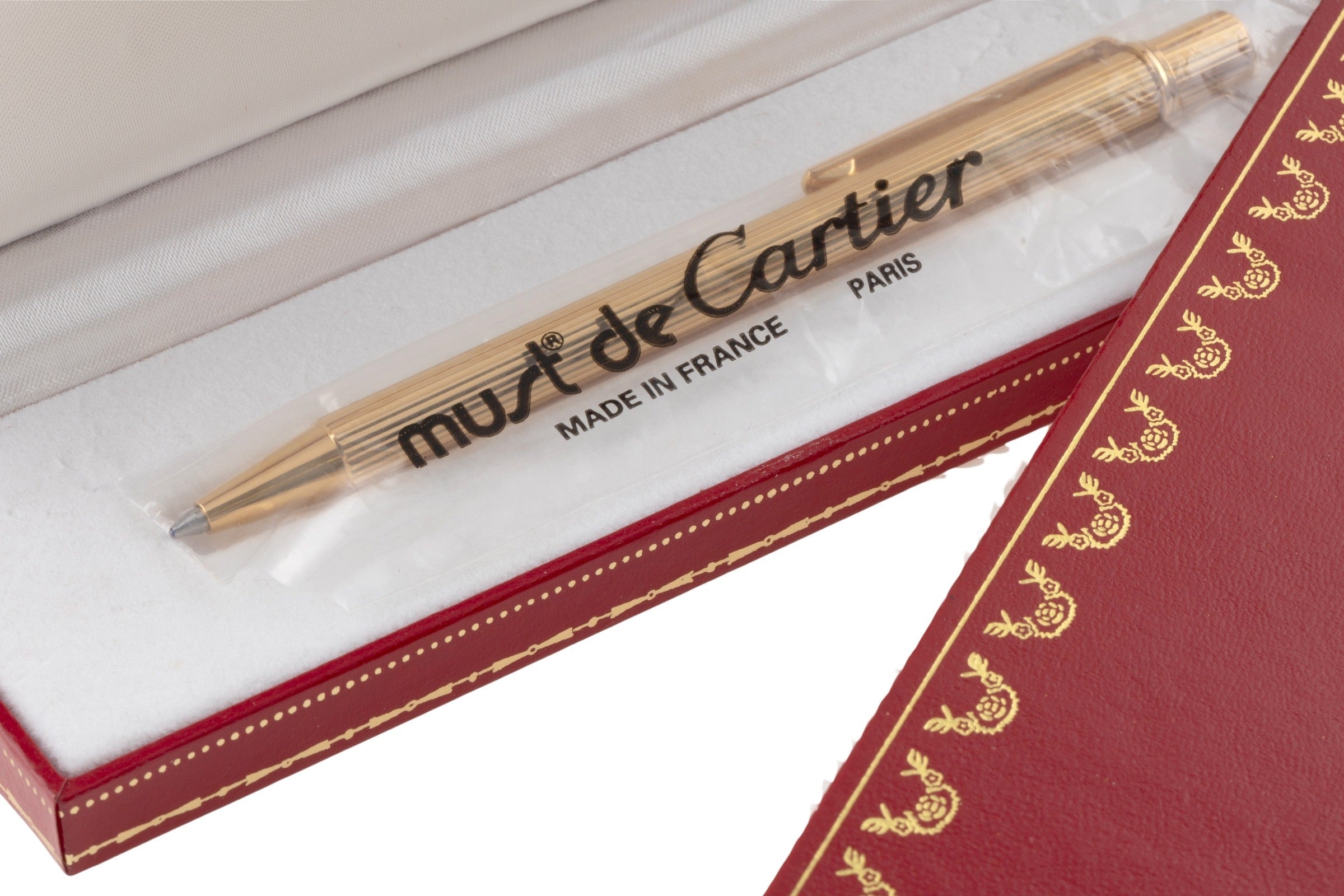 Cartier Stylos Bille Must II Kugelschreiber Must II Pen Ref. ST150090 B&P[KL25882]