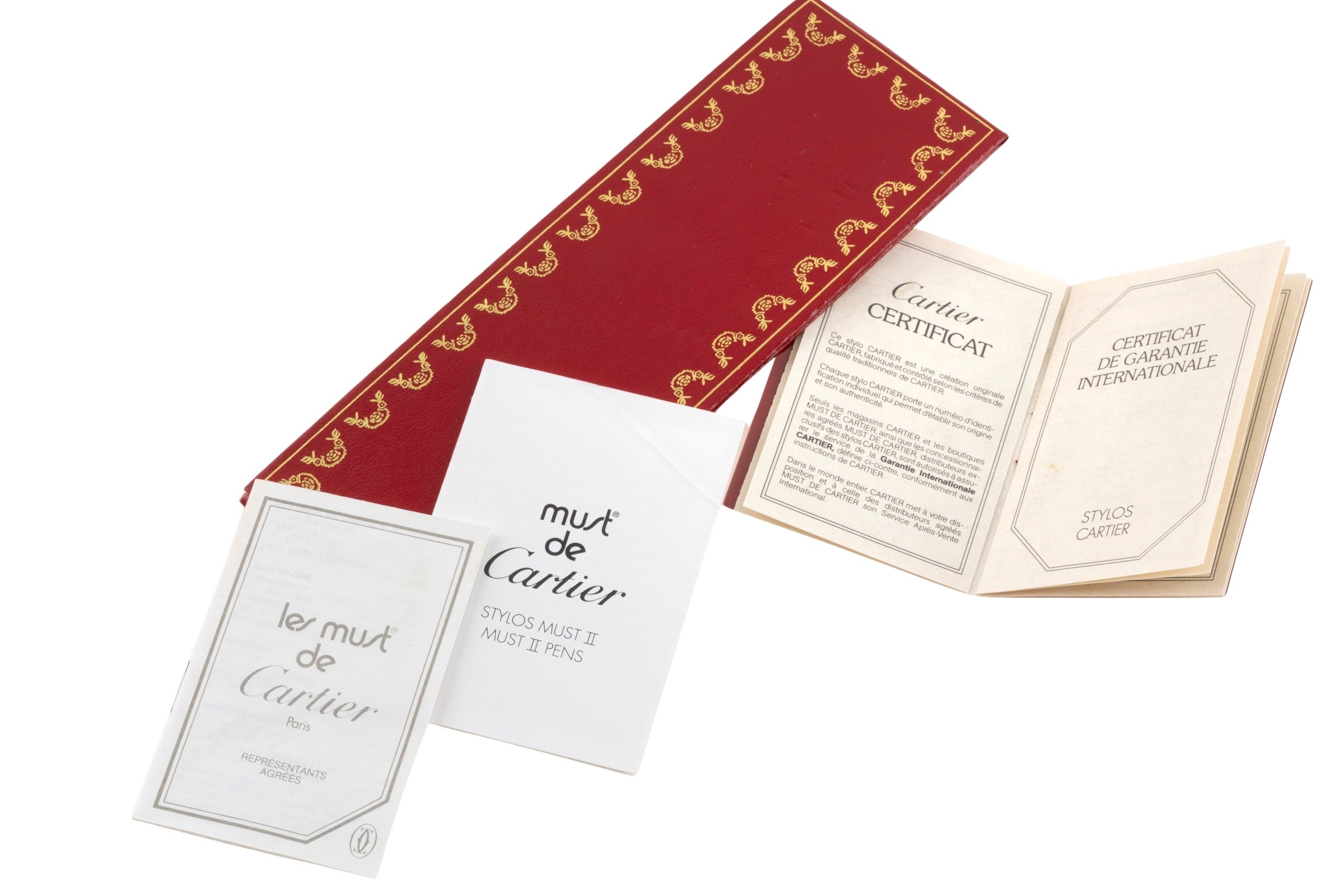Cartier Stylos Bille Must II Kugelschreiber Must II Pen Ref. ST150090 B&P[KL25882]