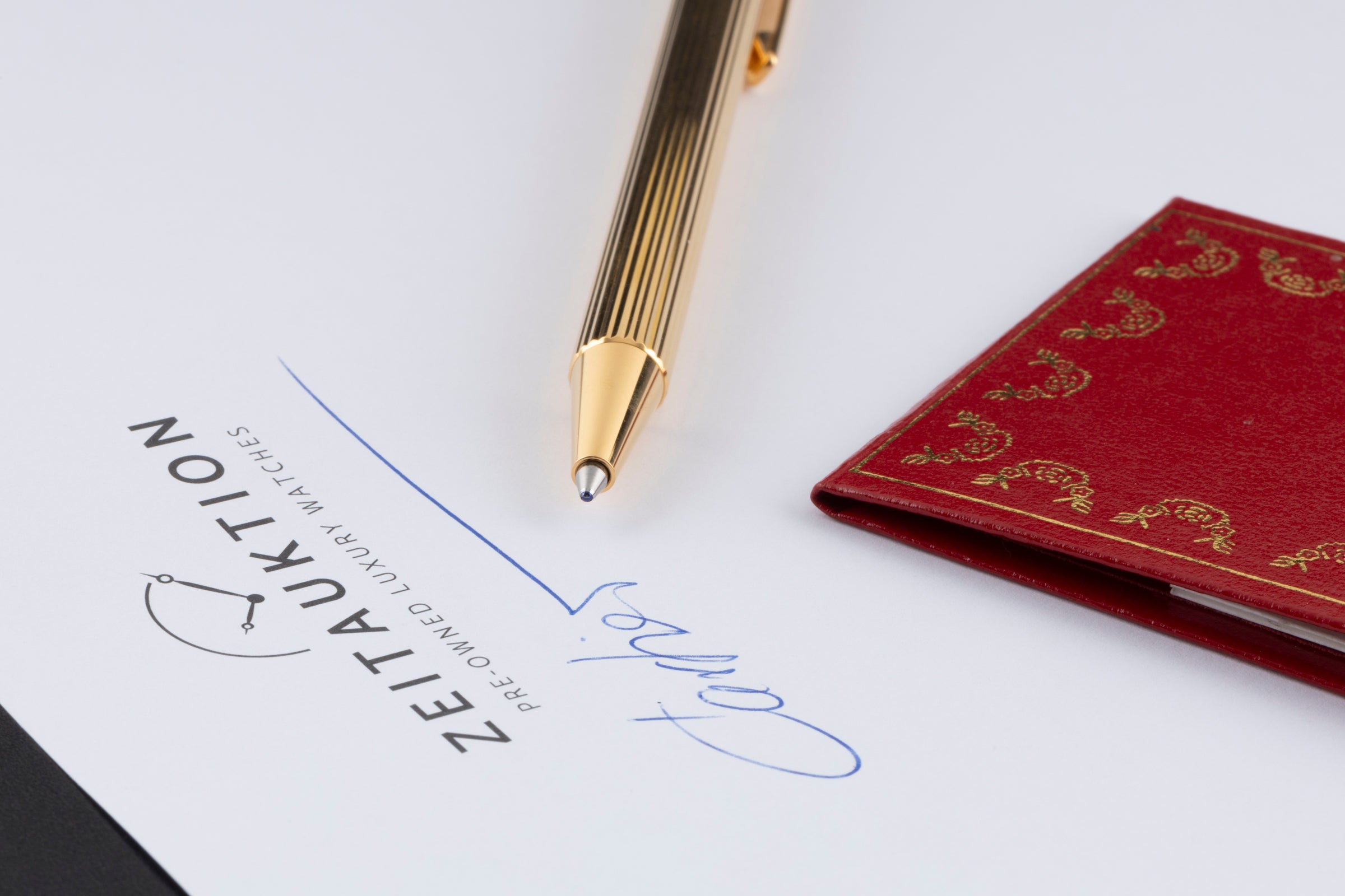 Cartier Stylos Bille Must II Kugelschreiber Must II Pen Ref. ST150090 B&P[KL25882]