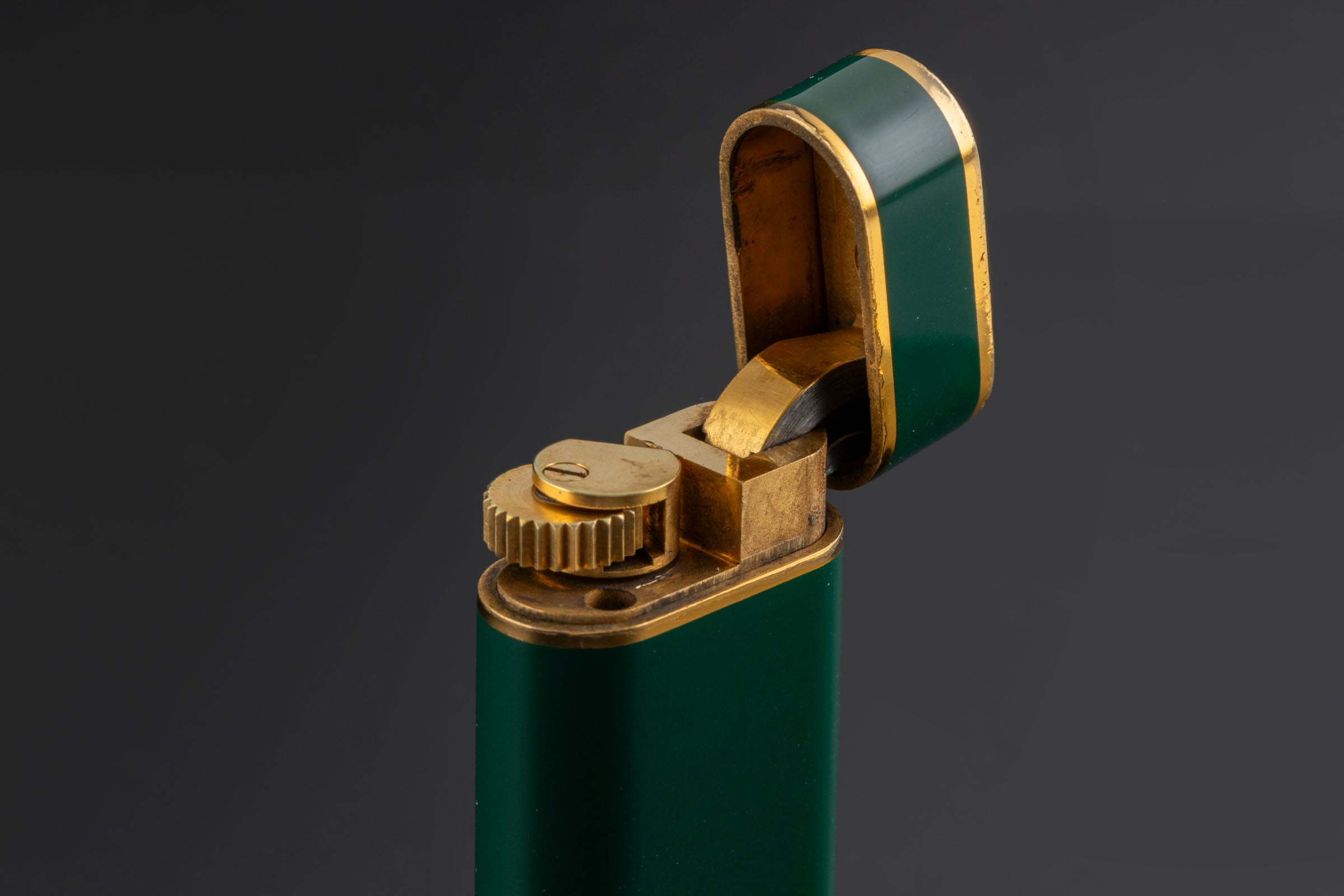 Cartier Briquets Lighters Lacquered in Green with Box [KL25977]