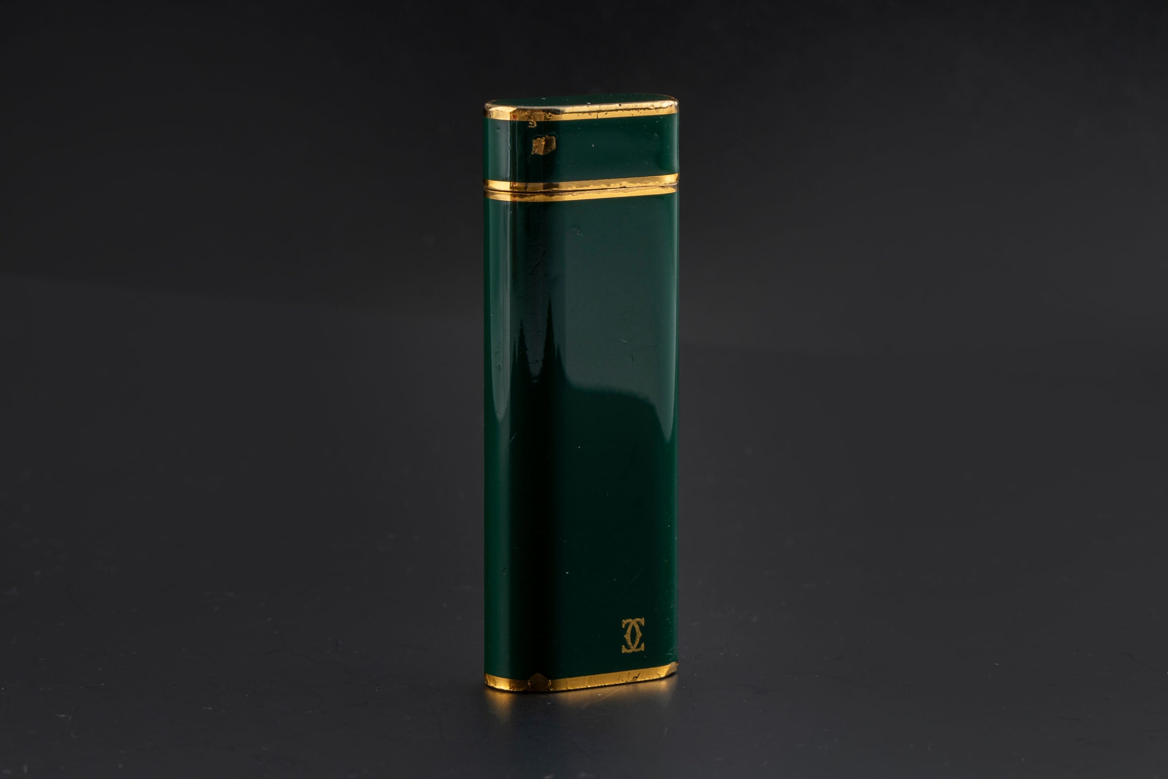 Cartier Briquets Lighters Lacquered in Green with Box [KL25977]