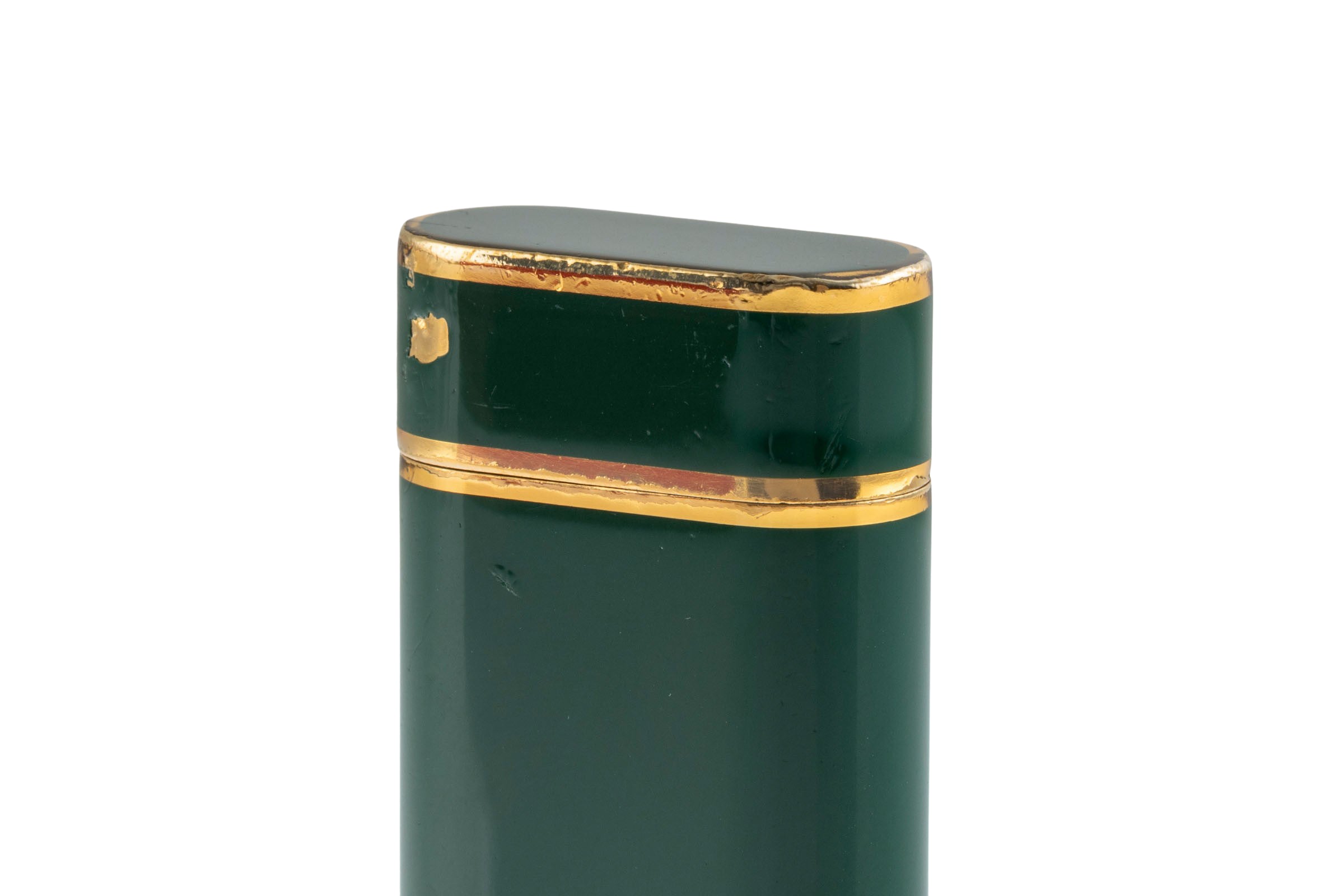 Cartier Briquets Lighters Lacquered in Green with Box [KL25977]