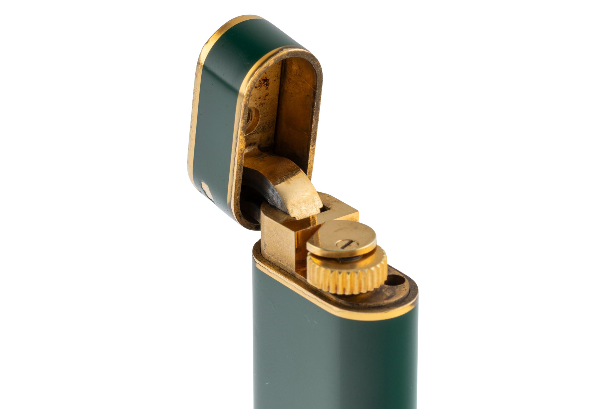 Cartier Briquets Lighters Lacquered in Green with Box [KL25977]