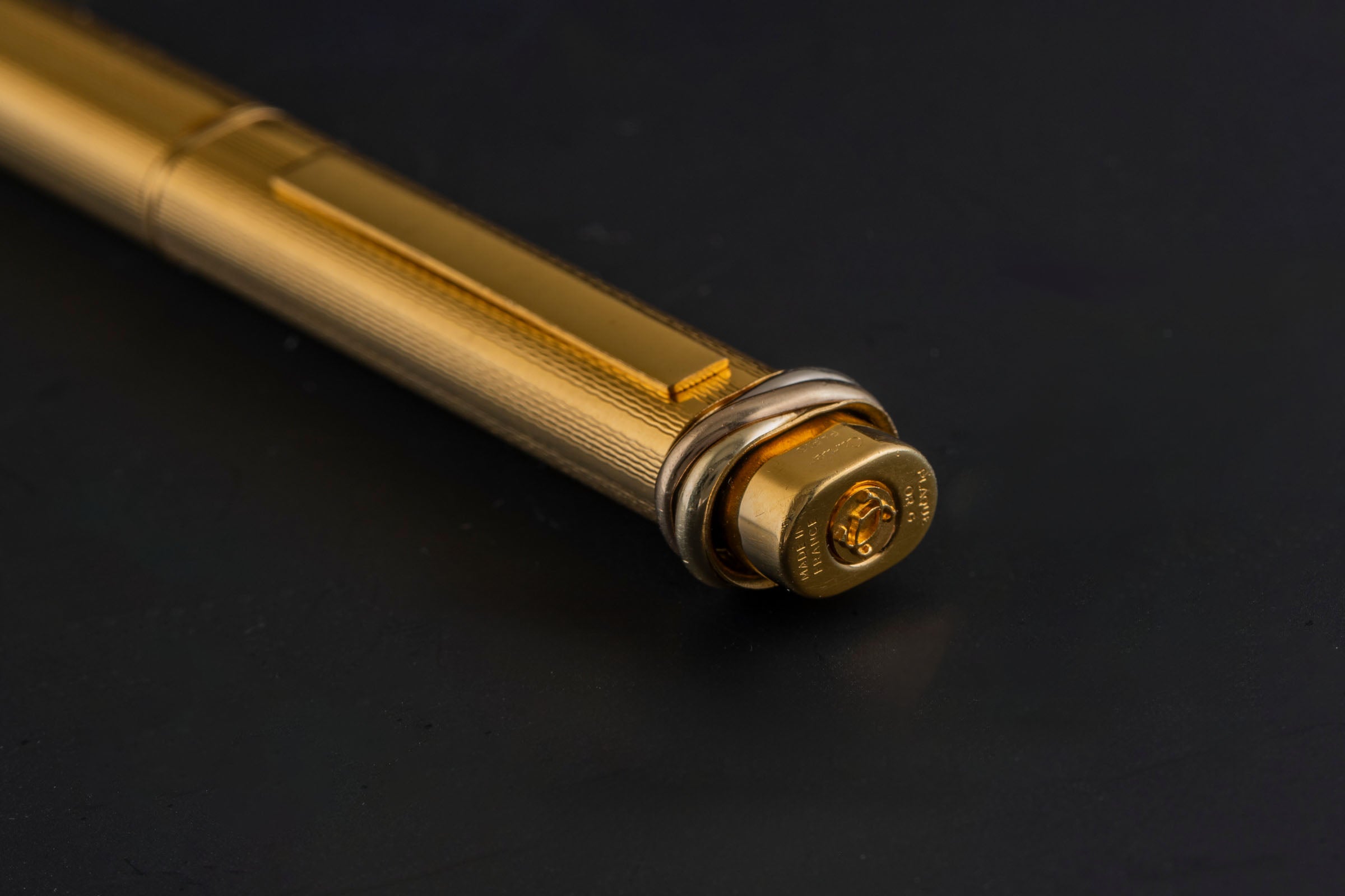Cartier Stylo Trinity Must de Cartier "Grain D`orge" Kugelschreiber Ref. ST10302[KL25886]