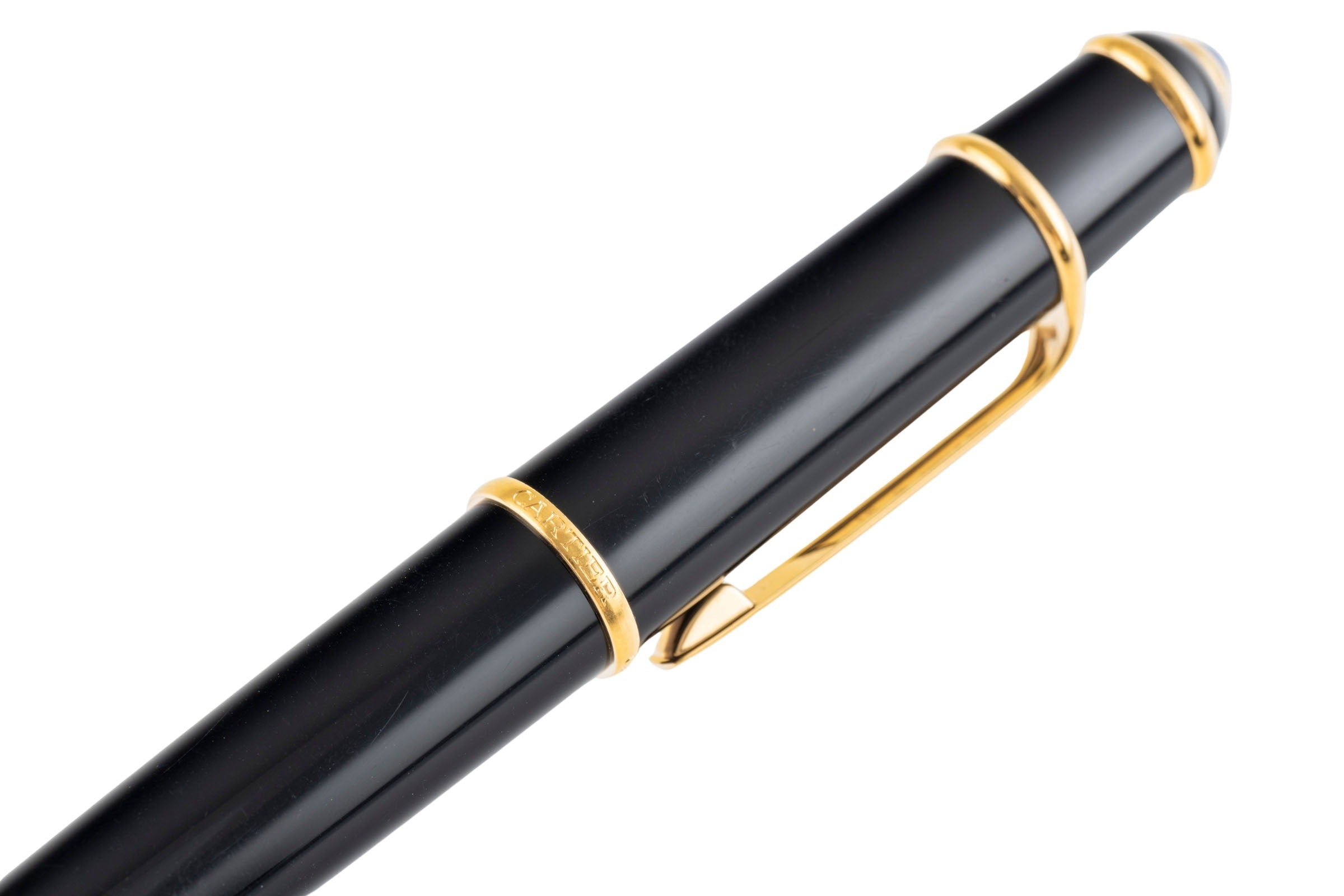 Cartier Diabolo de Cartier fountain pen black / gold-plated Ref
