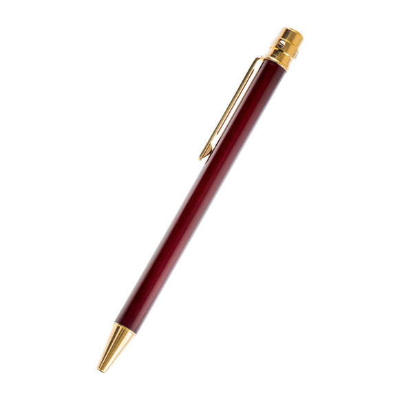 Cartier Must II Santos bolígrafo laca Bordeaux chapado en oro Ref. ST 150190[KL25988]