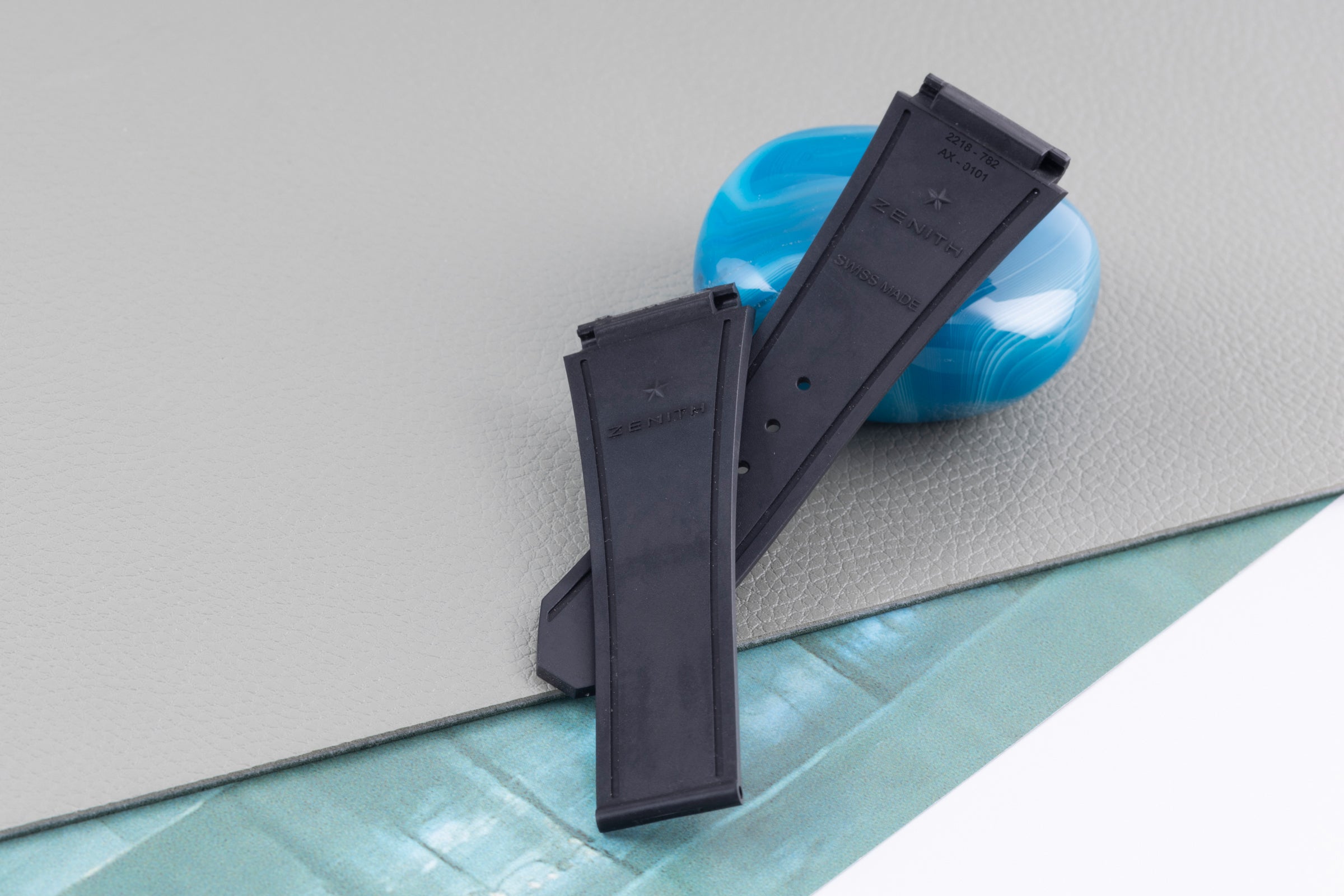 Zenith strap 22.00 mm rubber strap | 24454