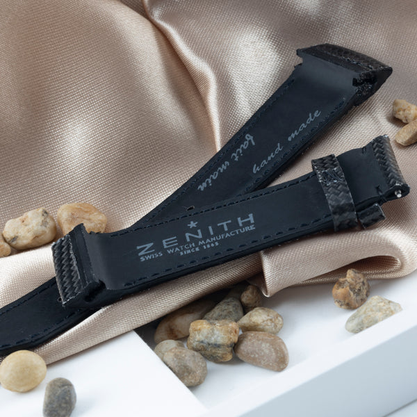 Bracelet neuf Zenith 22,00mm bracelet en caoutchouc [KL24456]