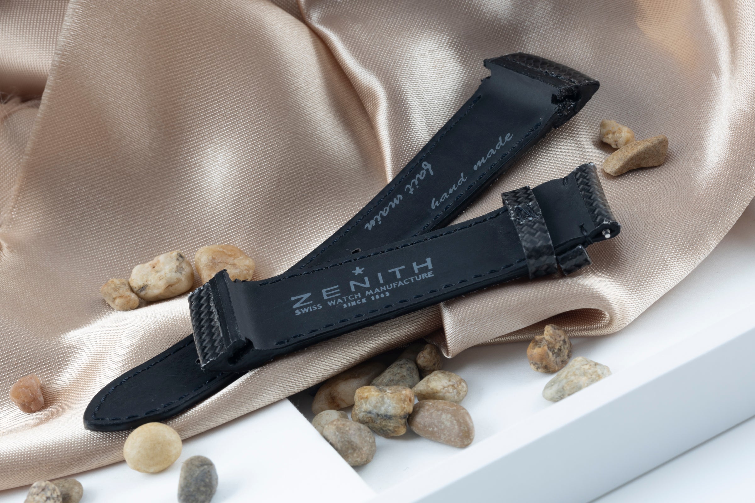 Bracelet neuf Zenith 22,00mm bracelet en caoutchouc [KL24456]