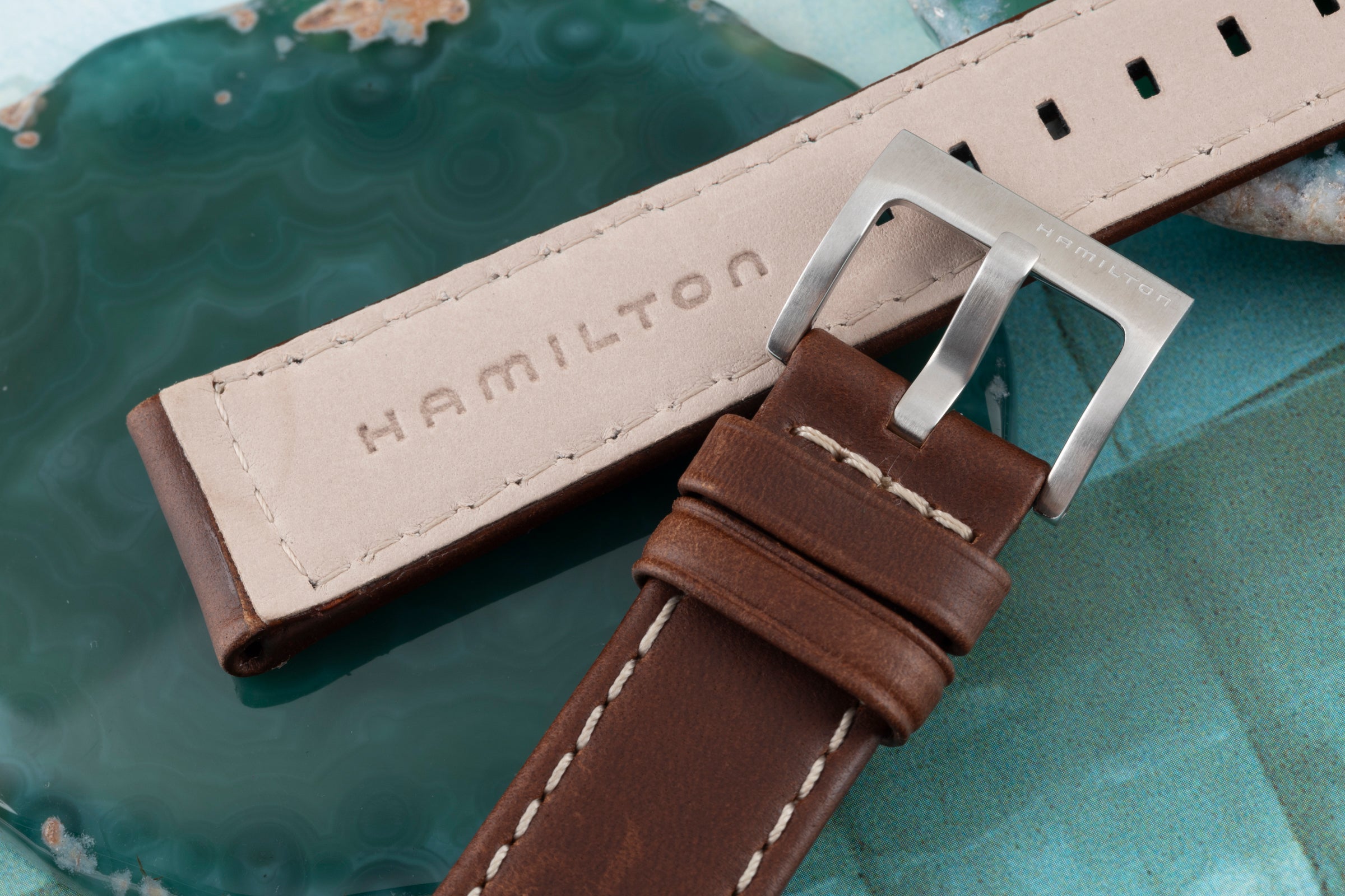 Nouveau Hamilton bracelet 20,00mm bracelet en cuir [KL24535]