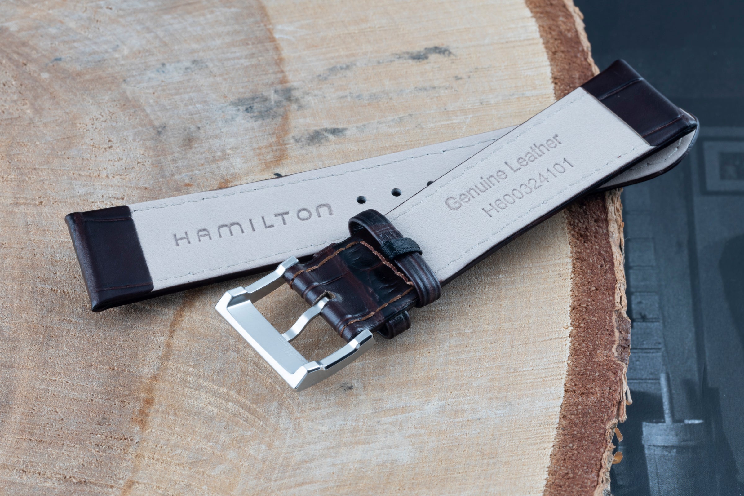 NEUF  Hamilton bracelet  20,00mm bracelet en cuir [KL24536]