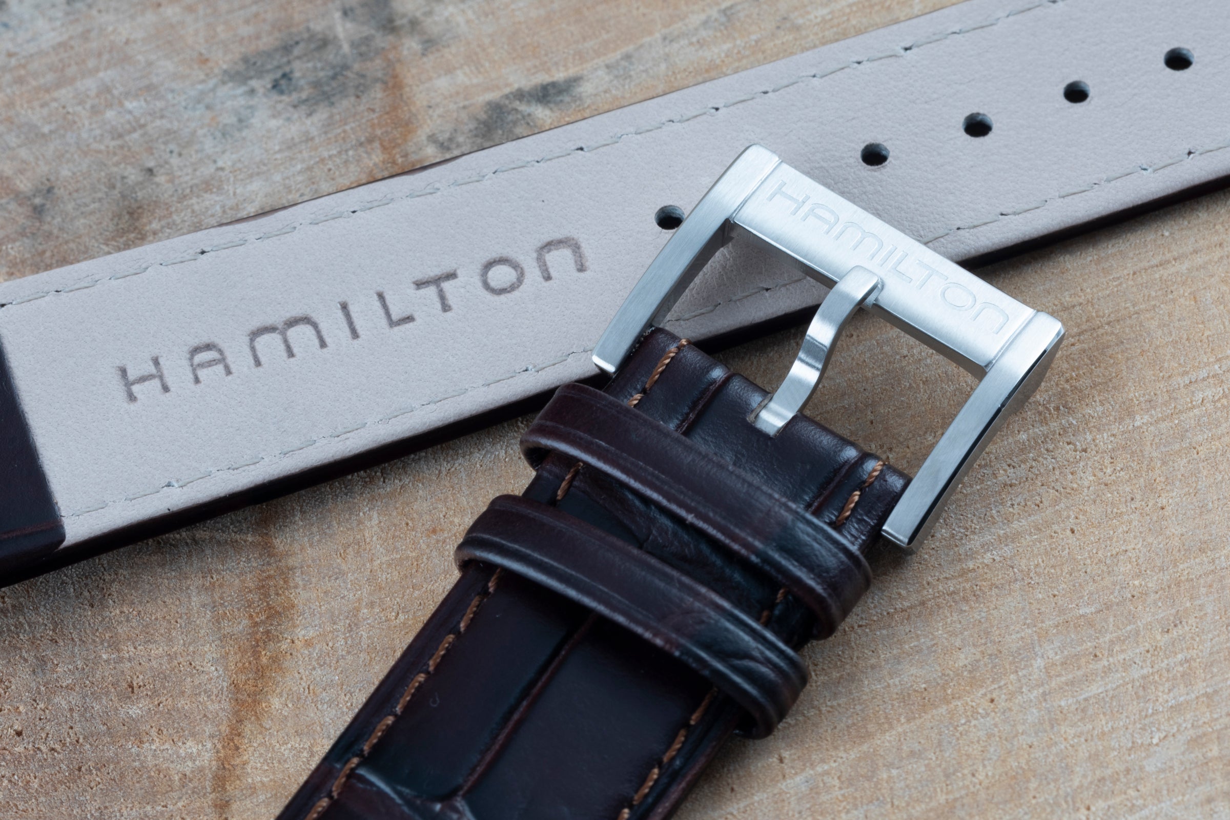 NEUF  Hamilton bracelet  20,00mm bracelet en cuir [KL24536]