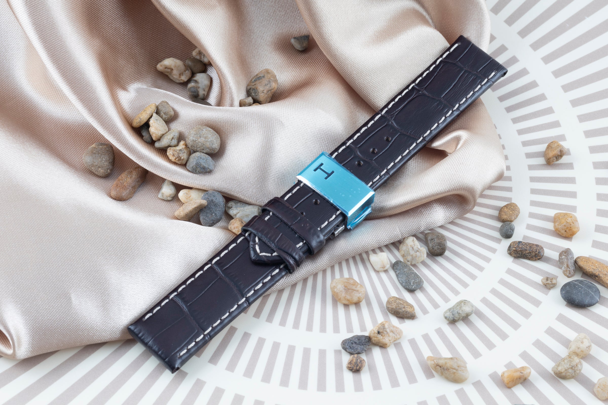 NEUF Hamilton bracelet 20,00mm bracelet en cuir [KL24540]