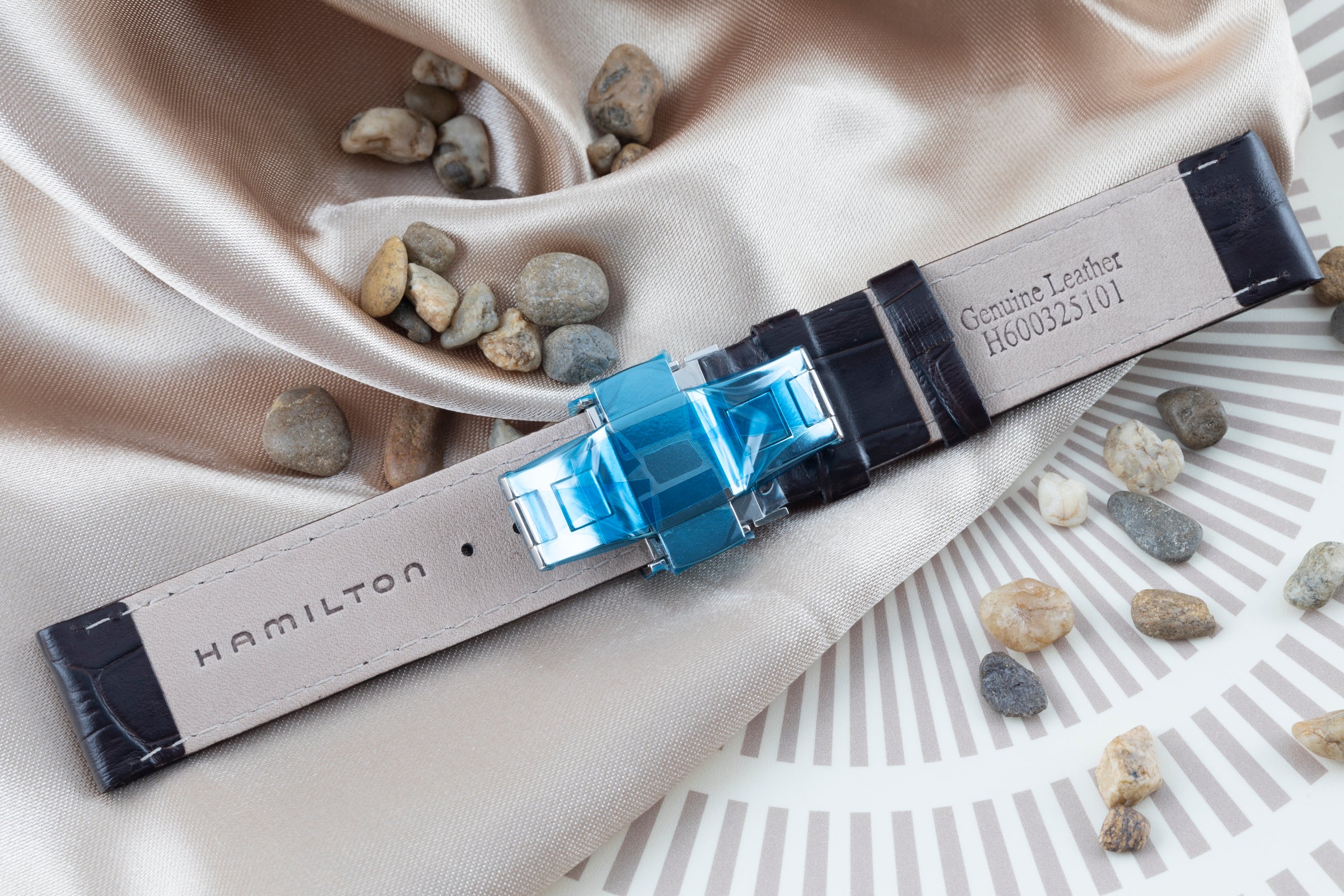 NEUF Hamilton bracelet 20,00mm bracelet en cuir [KL24540]