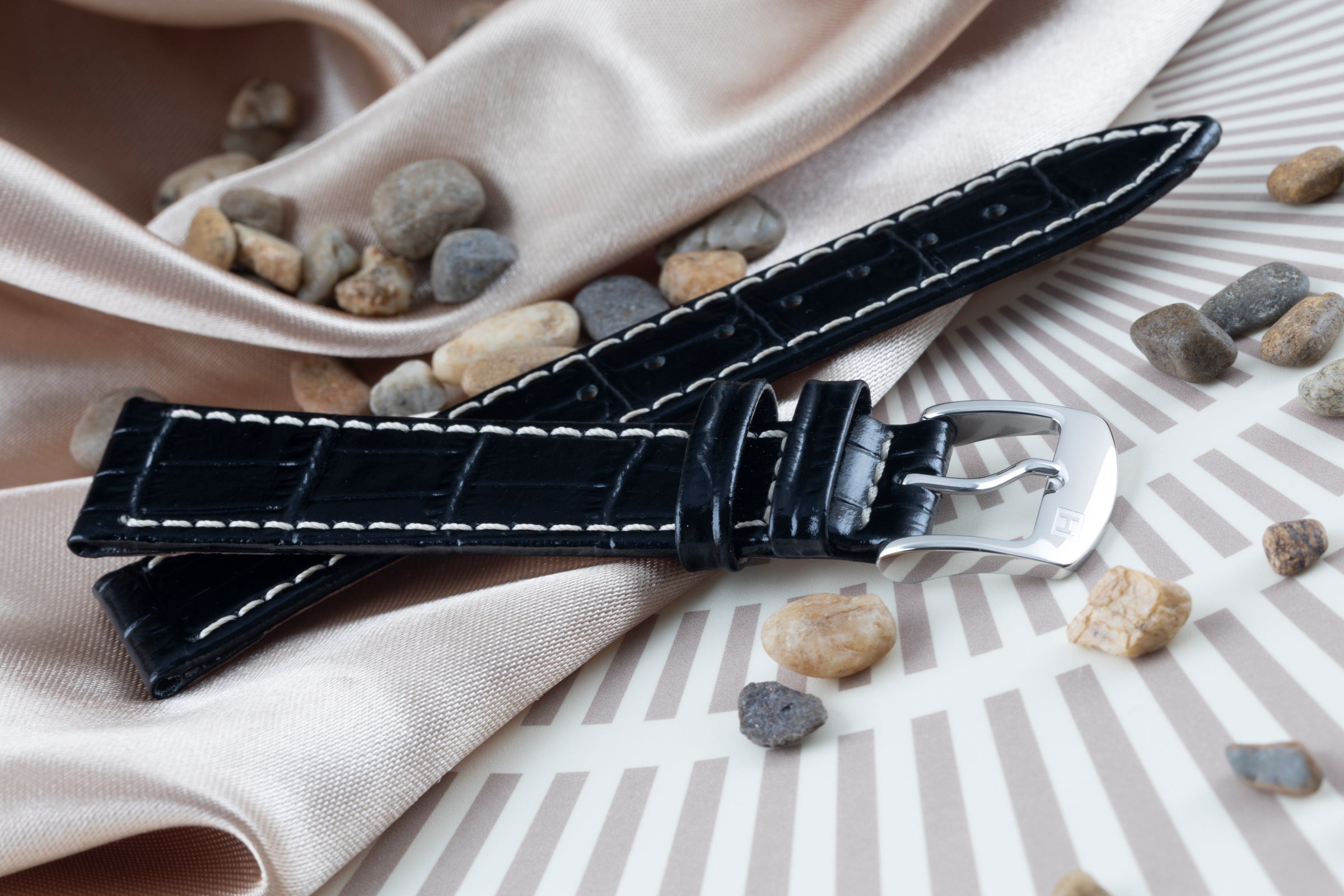 NOUVEAU  Hamilton bracelet  18,00mm bracelet en cuir [KL24541]