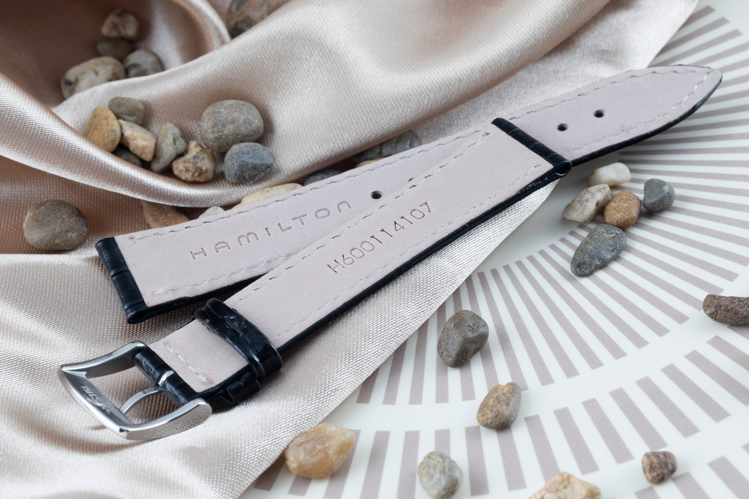 NOUVEAU  Hamilton bracelet  18,00mm bracelet en cuir [KL24541]