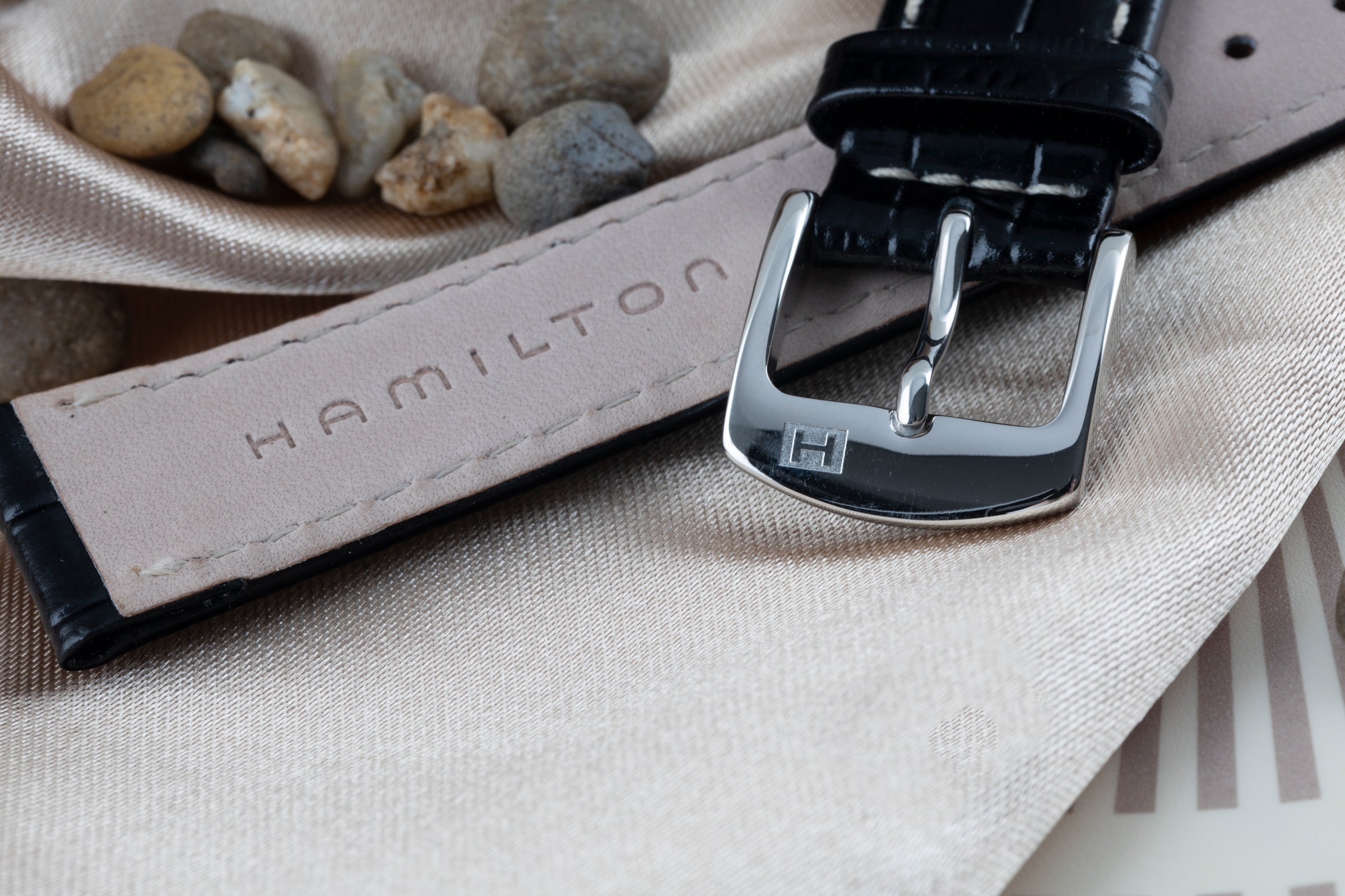NOUVEAU  Hamilton bracelet  18,00mm bracelet en cuir [KL24541]