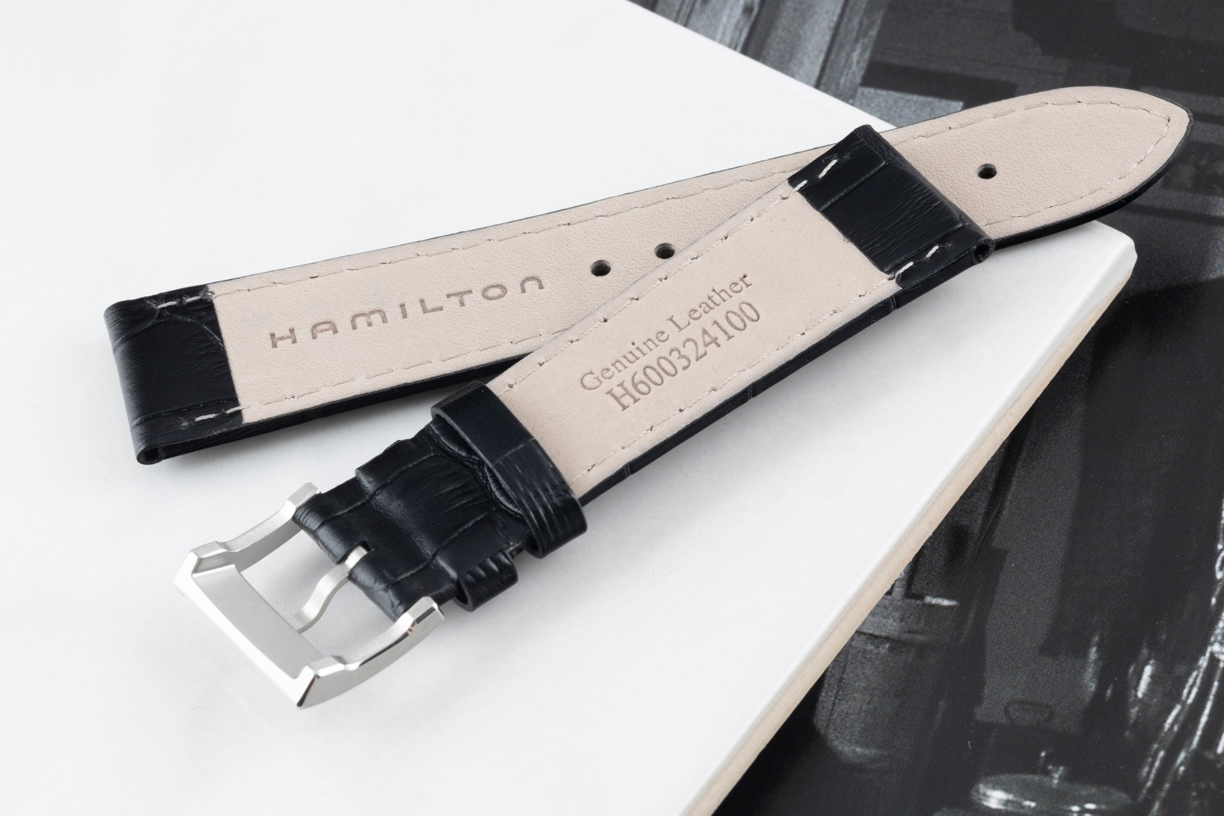 NEUF Hamilton bracelet 20,00mm bracelet en cuir [KL24542]